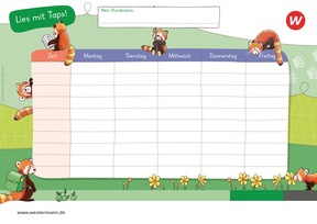 Produktabbildung zu Stundenplan Lies mit Taps!