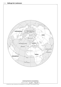 Produktabbildung zu Erde - Halbkugel der Landmassen