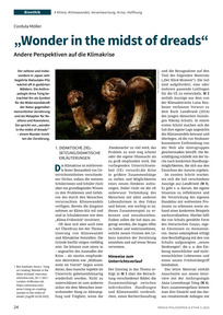 Produktabbildung zu „Wonder in the midst of dreads“ - Andere Perspektiven auf die Klimakrise