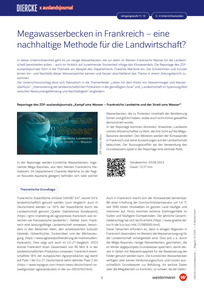 Produktabbildung zu Unterrichtsverlauf: Megawasserbecken in Frankreich - eine nachhaltige Methode für die Landwirtschaft? - Diercke x auslandsjournal - Einheit 6