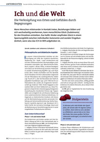 Produktabbildung zu Ich und die Welt - Die Verknüpfung von Orten und Gefühlen durch Begegnungen