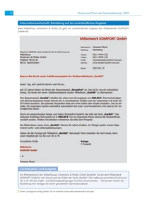 Produktabbildung zu Informationswirtschaft: Bestellung auf ein unverbindliches Angebot - Ausgabe Februar 1/2022