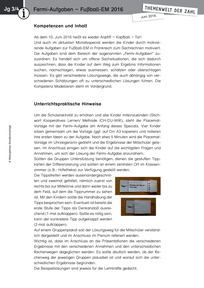 Produktabbildung zu Themenwelt der Zahl: Fußball-EM - Kommentar - Monatsspecial Juni 2016