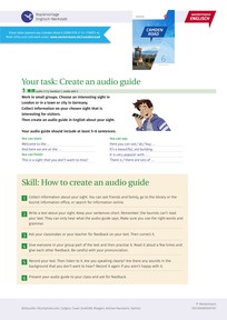Produktabbildung zu Create an audio guide - Kopiervorlage zum Thema Audio Guide