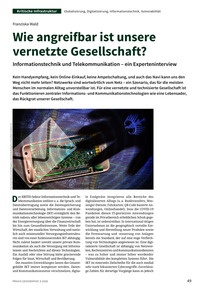 Produktabbildung zu Wie angreifbar ist unsere vernetzte Gesellschaft? - Informationstechnik und Telekommunikation – ein Experteninterview