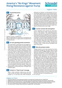 Produktabbildung zu America's "No Kings" Movement: Rising Resistance against Trump - - Englisch / Politik ab Klasse 10