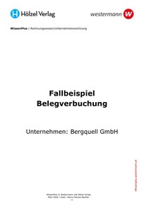 Produktabbildung zu WissenPlus - Belegverbuchung Urquell - Unterrichtseinheit Unternehmensrechnung, Rechnungswesen