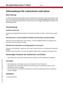 Produktabbildung zu Stundenbild April: Die weite Reise eines T-Shirts - Diercke Weltatlas fächerübergreifend