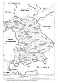 Produktabbildung zu Bayern (Verwaltungsgliederung)