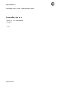 Probeseiten Education For You - English for Jobs in Education - Schülerbuch Lösungen, 3.Auflage 2024