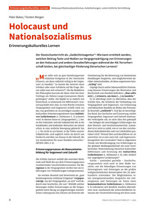 Produktabbildung zu Holocaust und Nationalsozialismus - Erinnerungskulturelles Lernen