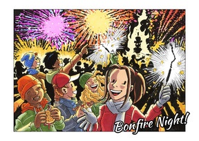 Postkarte "Bonfire Night"