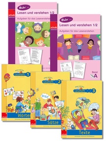 Startchancen-Paket DEUTSCH Leseförderung 1-2: Praxisbücher mit Aufgaben zum Leseverstehen - Lese-Übungshefte Anton&Zora
