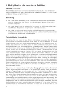 Kapitel-Einleitung: Multiplikation als mehrfache Addition - Seite 1