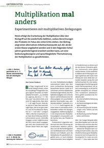 Produktabbildung zu Multiplikation mal anders - Experimentieren mit multiplikativen Zerlegungen