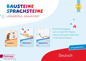 Produktabbildung zu Bausteine_Sprachsteine_Stoffverteilungsplan 2 inklusive Kompetenzübersicht LehrplanPlus Bayern 2014 - Bausteine Lesebuch und Sprachsteine Jahrgangsstufe 2