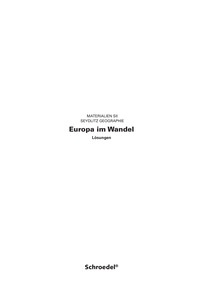 Produktabbildung zu Seydlitz - Europa im Wandel - Lösung
