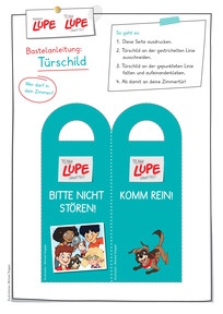 Produktabbildung zu LUPE - Bastelanleitung: Türschild