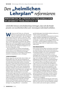 Produktabbildung zu Den heimlichen Lehrplan reformieren - Inwiefern die Reproduktion von Stereotypen im Unterricht problematisch ist.