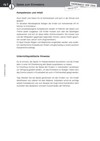 Produktabbildung zu Themenwelt der Zahl: Spiele zum Einmaleins  - Kommentar - Monatsspecial Februar 2017