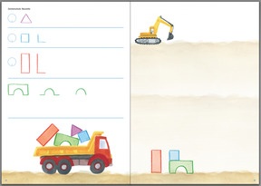 Schreibbewegungen anbahnen - Grundbewegungen - S. 44-45