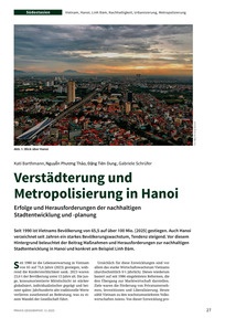Produktabbildung zu Verstädterung und Metropolisierung in Hanoi - Erfolge und Herausforderungen der nachhaltigen Stadtentwicklung und -planung