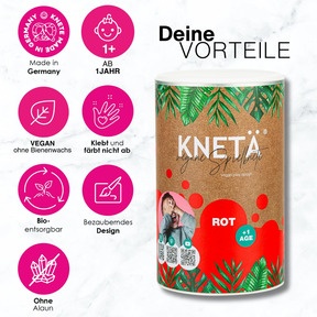 KNETÄ - Vegane Knete für Kinder ab 1 Jahr: Alle Vorteile auf einen Blick