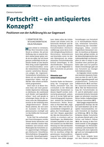 Produktabbildung zu Fortschritt – ein antiquiertes Konzept? - Positionen von der Aufklärung bis zur Gegenwart