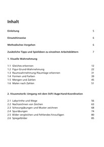Formen - Spuren - Spiegelbilder: Inhaltsverzeichnis
