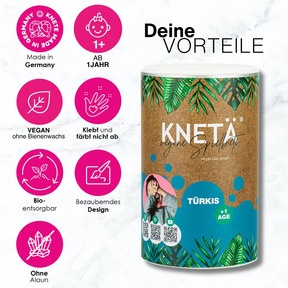 KNETÄ - Vegane Knete für Kinder ab 1 Jahr: Alle Vorteile auf einen Blick