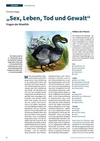 Produktabbildung zu "Sex, Leben, Tod und Gewalt" - Fragen der Bioethik