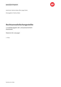 Probeseiten Rechtsanwaltsfachangestellte - 3. Ausbildungsjahr, fall- und praxisorientiert - Material inklusive Lösungen zum Arbeitsheft, 2. Auflage 2025