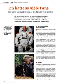 Produktabbildung zu Ich hatte so viele Fans - Interviews lesen und in eigenen Geschichten weiterdenken