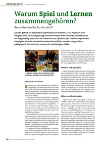 Produktabbildung zu Warum Spiel und Lernen zusammengehören? - Besonders im Sachunterricht!