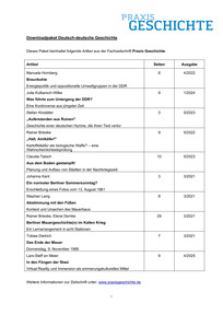 Produktabbildung zu Downloadpaket Deutsch-deutsche Geschichte - Materialien für die Klassenstufen 9 bis 13
