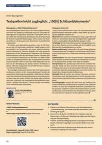 Produktabbildung zu Textquellen leicht zugänglich: „100[0] Schlüsseldokumente“ - Webangebot: „100[0] Schlüsseldokumente“