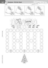 Produktabbildung zu Themenwelt der Zahl: Wichtel-Spiel - Kopiervorlagen - Monatsspecial Dezember 2018