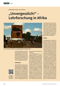 Produktabbildung zu „Unvergesslich!“ – Lehrforschung in Afrika