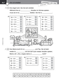 Produktabbildung zu Themenwelt der Zahl: Eis und Schnee - Kopiervorlagen - Monatsspecial Januar 2018