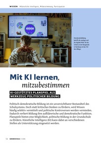 Produktabbildung zu Mit KI lernen, mitzubestimmen - KI-gestütztes Planspiel als Werkzeug politischer Bildung