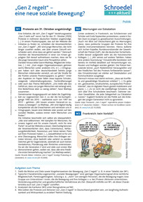 Produktabbildung zu "Gen Z regelt" - eine neue soziale Bewegung? - - Politik ab Klasse 9