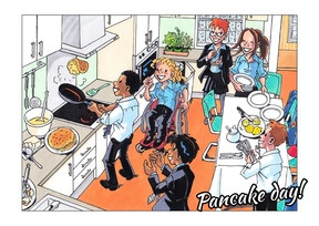 Postkarte "Pancake Day"