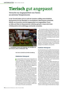 Produktabbildung zu Tierisch gut angepasst - Versuche zur Angepasstheit von Tieren an extreme Temperaturen