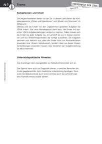 Produktabbildung zu Themenwelt der Zahl: Fit mit VERA - Kommentar - Monatsspecial April 2016