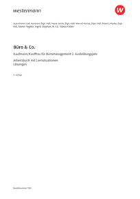 Probeseiten Büro & Co. nach Lernfeldern - Kaufmann/Kauffrau für Büromanagement, 2. Ausbildungsjahr - Lernfelder 5-8 - Arbeitsbuch, 5. Auflage 2026