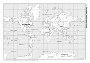 Produktabbildung zu Erde (Planisphäre) - Abbildung von Mercator