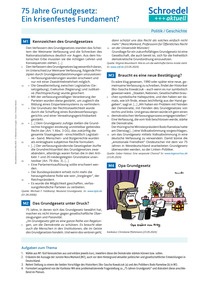 Produktabbildung zu 75 Jahre Grundgesetz: ein krisenfestes Fundament? - - Geschichte / Politik ab Klasse 9