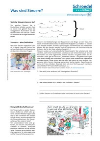 Produktabbildung zu Was sind Steuern? (Demokratie kompakt) - - Politik / Wirtschaft / Fächerübergreifend ab Klasse 8