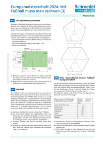 Produktabbildung zu Fußball-EM 2024: Mit Fußball muss man rechnen (3) - - Mathematik ab Klasse 9