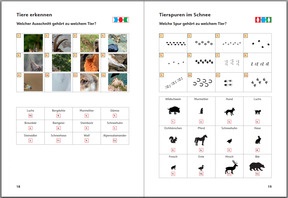 S. 18-19: Tiere erkennen & Tierspuren im Schnee